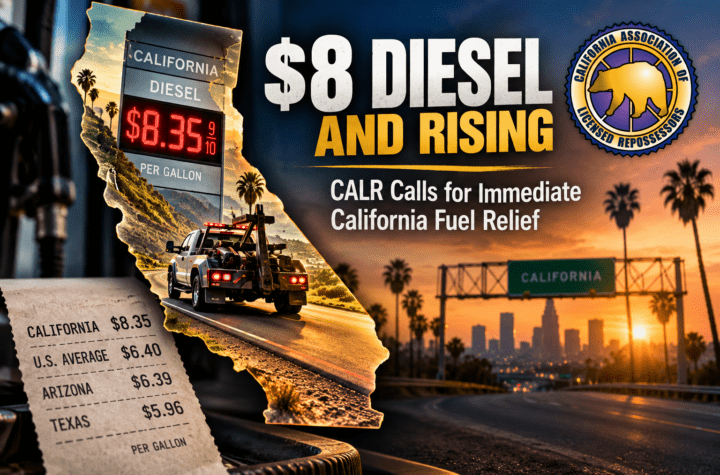 $8 Diesel and Rising: CALR Calls for Immediate California Fuel Relief