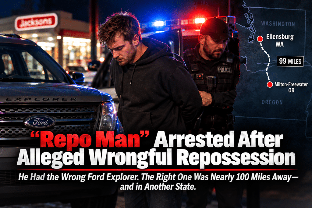 “Repo Man” Arrested After Alleged Wrongful Repossession