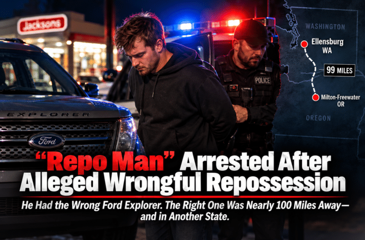 “Repo Man” Arrested After Alleged Wrongful Repossession