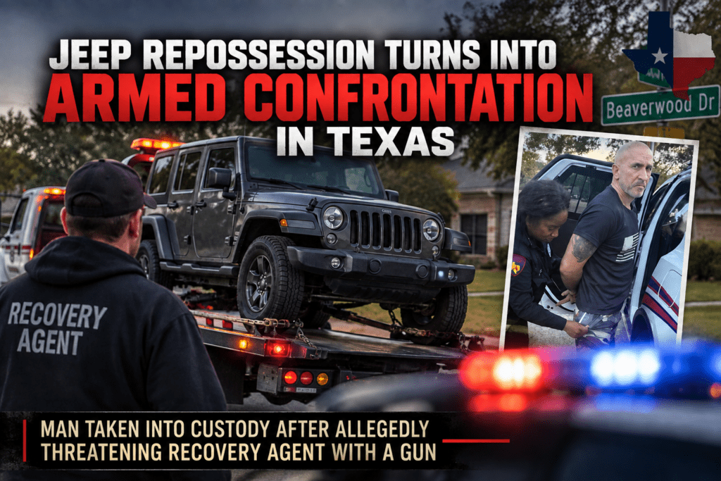 Jeep Repossession Turns into Armed Confrontation in Texas