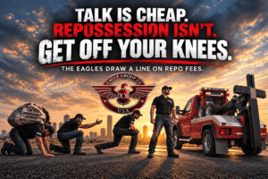 Talk Is Cheap, Repossession Isn’t. Get Off Your Knees: The Eagles Draw a Line on Repo Fees