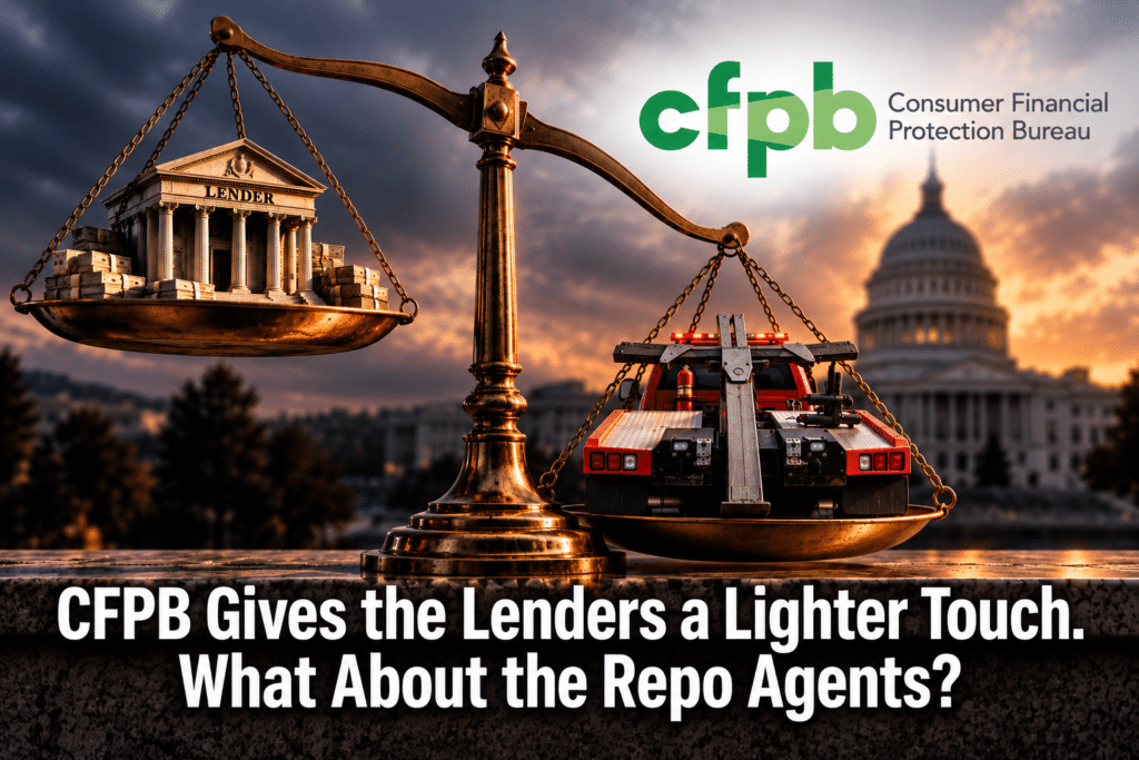 CFPB Gives Lenders a Lighter Touch. What About the Repo Agents?
