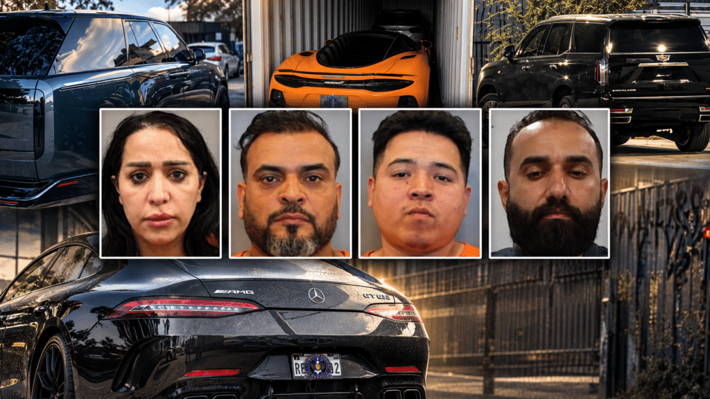 Five Charged in $3 Million Houston Luxury Vehicle Theft and Export Scheme