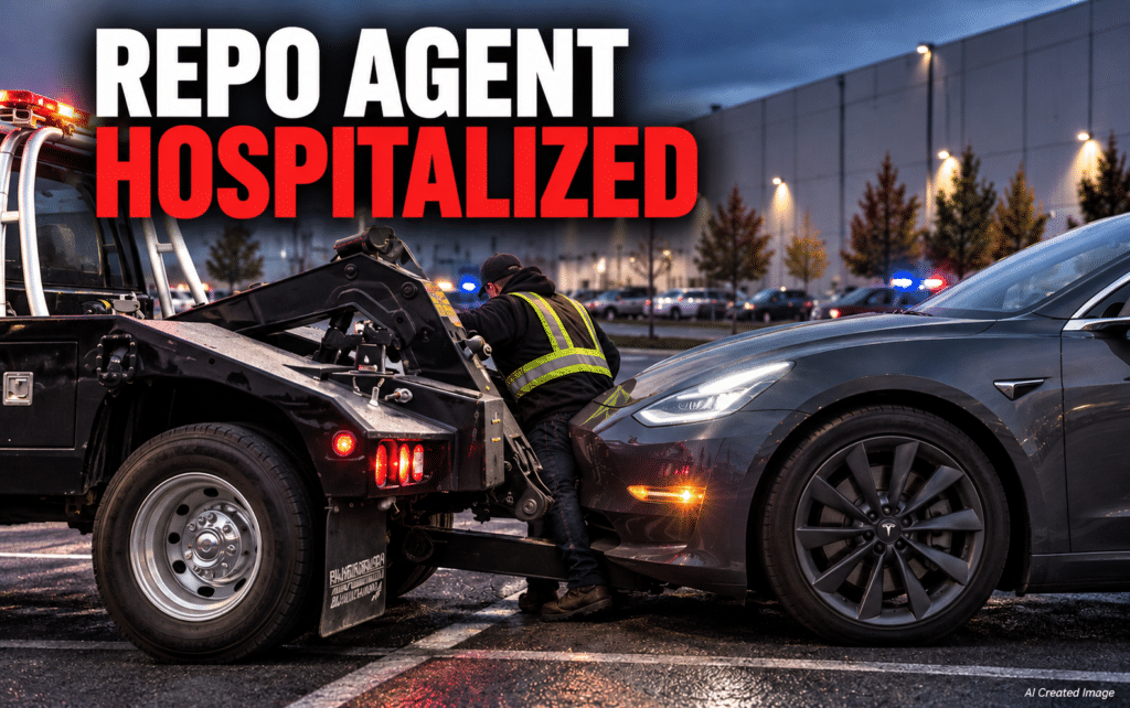 Repo Agent Hospitalized After Being Pinned by Tesla