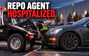 Repo Agent Hospitalized After Being Pinned by Tesla