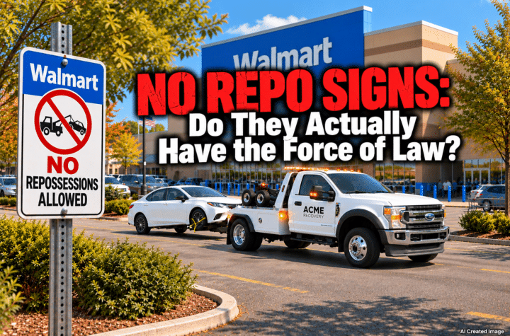 NO REPO SIGNS: Do They Actually Have the Force of Law?